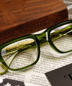 Chrome Hearts Glasses Sunglasses OPTITCAL – DARK OLIVEGOLD PLATED 1