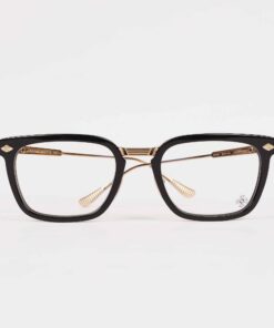 Chrome Hearts Glasses Sunglasses OVERPOKED BLACK PLASTIC GOLD PLATED 1