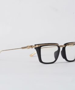 Chrome Hearts Glasses Sunglasses TRYDIXAGAIN – MATTE BLACKGOLD PLATED 2