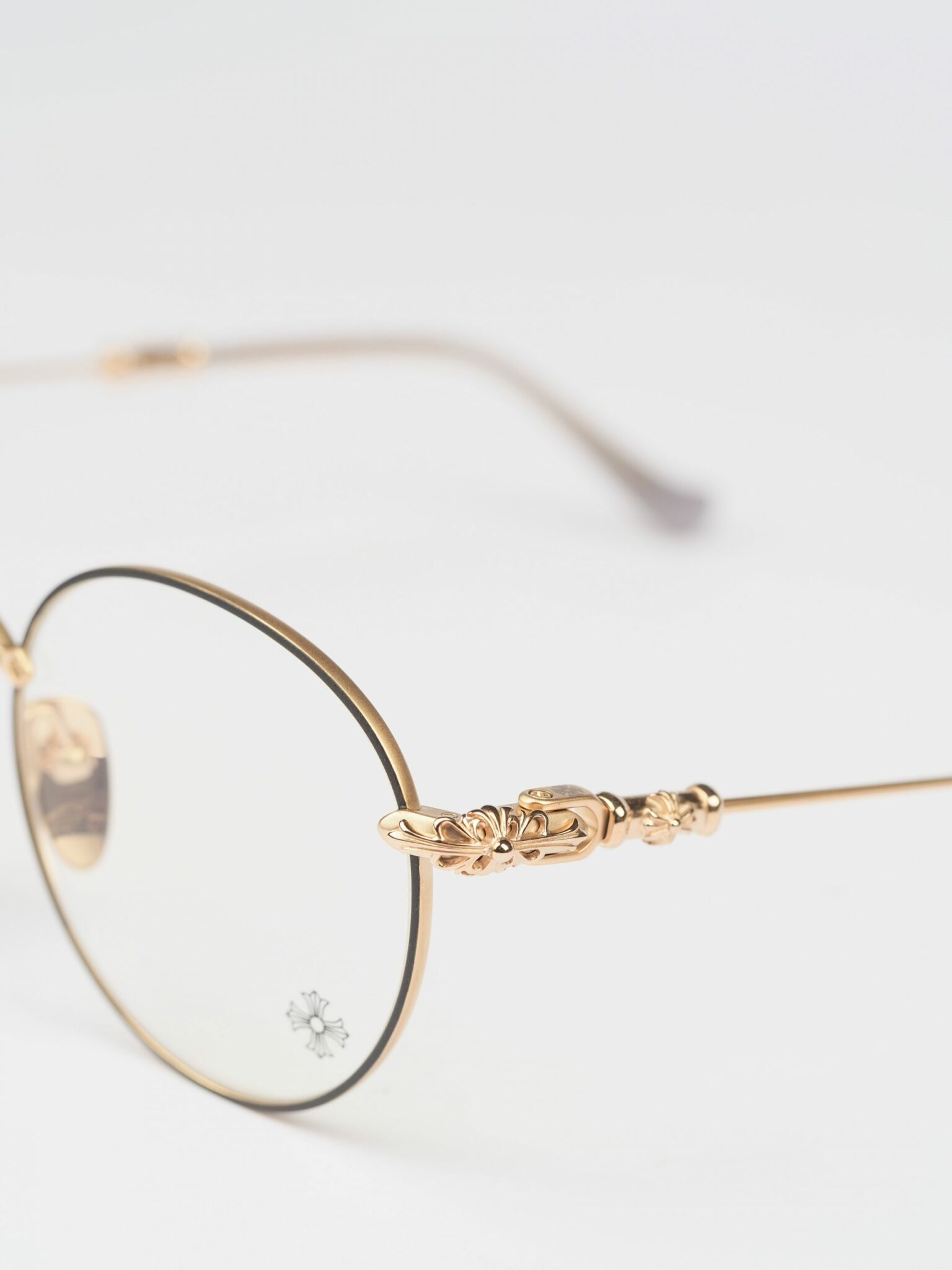 Chrome Hearts glasses BUBBA A – ORBMATTE GOLD PLATED 1 1536x2048 1