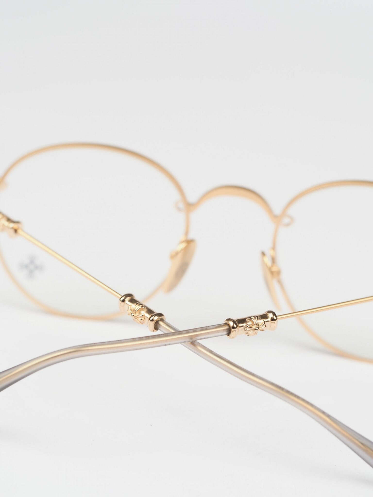 Chrome Hearts glasses BUBBA A – ORBMATTE GOLD PLATED 3 1536x2048 1