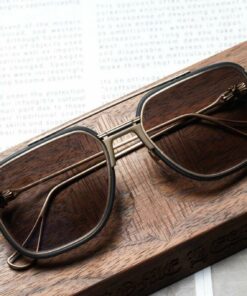 Chrome Hearts glasses Chrome Hearts Sunglasses HUMPSTER – MATTE BLACKMATTE GOLD PLATED 4 1024x682 1